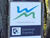 Markierung Battenberger Burgenweg