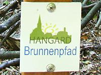 Markierung Brunnenpfad Hangard