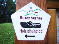 Markierung Busenberger Holzschuhpfad