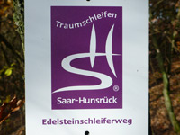 Markierung Edelsteinschleiferweg