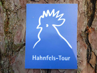 Markierung Hahnfels-Tour