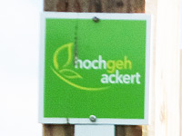 Markierung hochgehackert