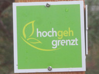 Markierung hochgehgrenzt
