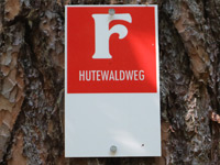 Markierung Hutewaldweg