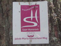 Markierung Jakob-Maria-Mierscheid-Weg