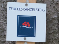 Markierung Teufelskanzelsteig