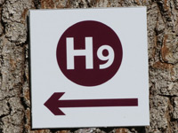 Markierung H9 - Über die Höhen des Steigers