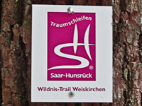 Markierung Wildnis-Trail Weiskirchen